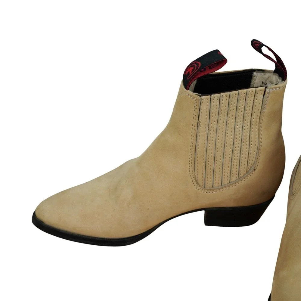 Moreno Romero Chelsea Boots Kids Size 2.5 Leather Western Cowboy Equestrian